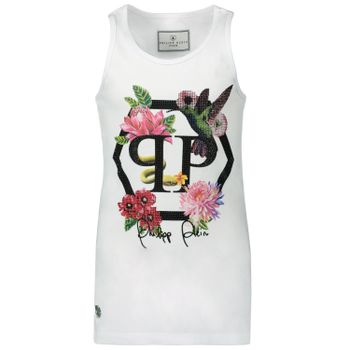 Philipp Plein GTK0534 kinder t-shirt wit Afbeelding van Philipp Plein GTK0534 kinder t-shirt wit