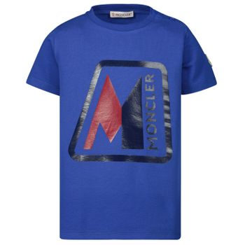 Moncler 8C70020 baby t-shirt donker blauw Afbeelding van Moncler 8C70020 baby t-shirt donker blauw