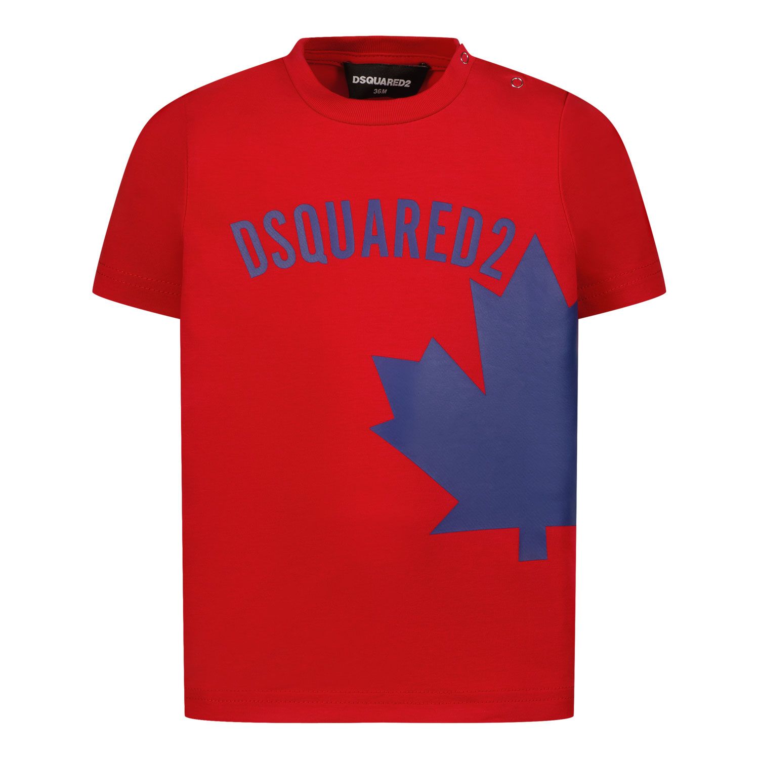Picture of Dsquared2 DQ1025 baby shirt red