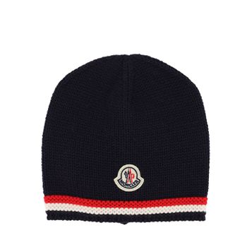 Moncler 9923305 babymutsje navy Afbeelding van Moncler 9923305 babymutsje navy