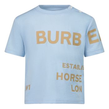 Burberry 8050563 baby t-shirt licht blauw Afbeelding van Burberry 8050563 baby t-shirt licht blauw