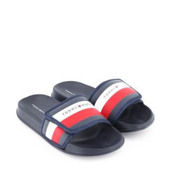Tommy Hilfiger 30761 kinderslippers navy Afbeelding van Tommy Hilfiger 30761 kinderslippers navy