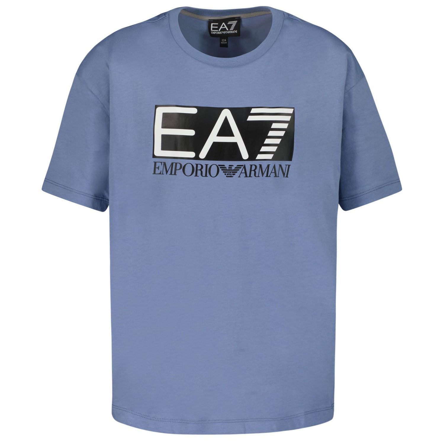 Picture of EA7 3LBT58 BJ02Z kids t-shirt light blue
