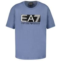 Picture of EA7 3LBT58 BJ02Z kids t-shirt light blue