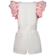 Afbeelding van MonnaLisa 179201 kinder jumpsuit wit/roze