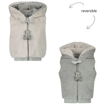Lapin House 202E1082 baby bodywarmer licht grijs Afbeelding van Lapin House 202E1082 baby bodywarmer licht grijs