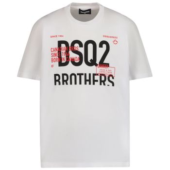 Dsquared2 DQ1222 kinder t-shirt wit Afbeelding van Dsquared2 DQ1222 kinder t-shirt wit