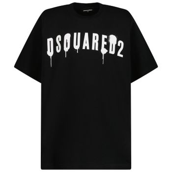 Dsquared2 DQ1218 kinder t-shirt zwart Afbeelding van Dsquared2 DQ1218 kinder t-shirt zwart
