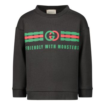 Gucci 557401 XJB5V baby trui grijs Afbeelding van Gucci 557401 XJB5V baby trui grijs
