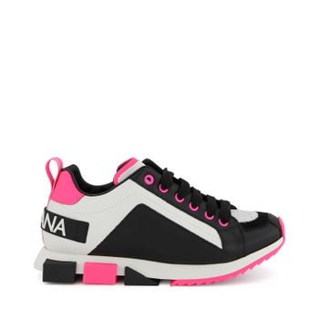 Dolce & Gabbana DA0711 / AX077 kindersneakers fluor roze Afbeelding van Dolce & Gabbana DA0711 / AX077 kindersneakers fluor roze