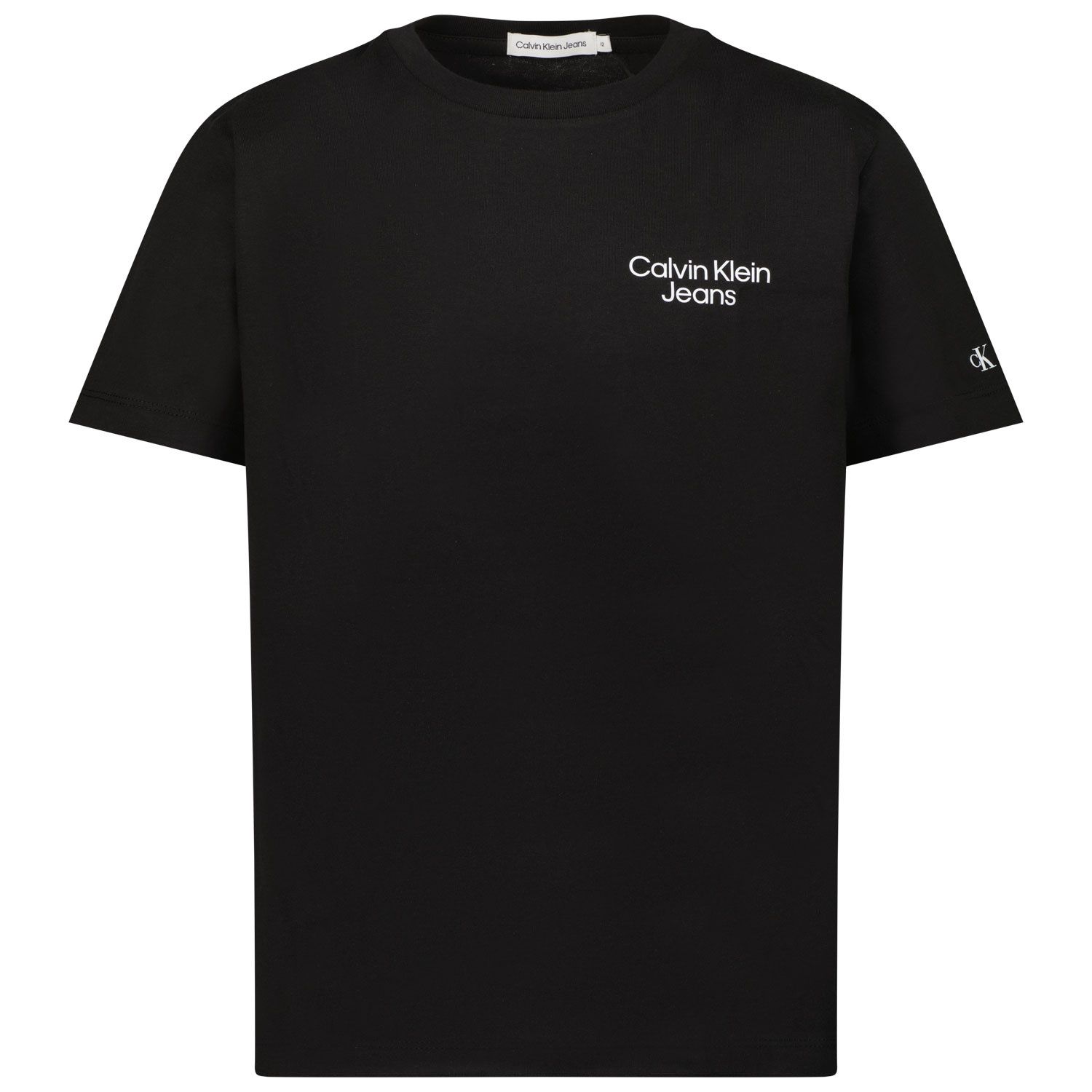 Afbeelding van Calvin Klein IB0IB01319 kinder t-shirt zwart
