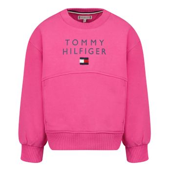Tommy Hilfiger KG0KG06159B baby trui fuchsia Afbeelding van Tommy Hilfiger KG0KG06159B baby trui fuchsia