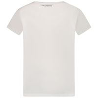 Picture of Karl Lagerfeld Z15T59 kids t-shirt white