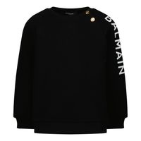 Picture of Balmain 6Q4A90 baby sweater black