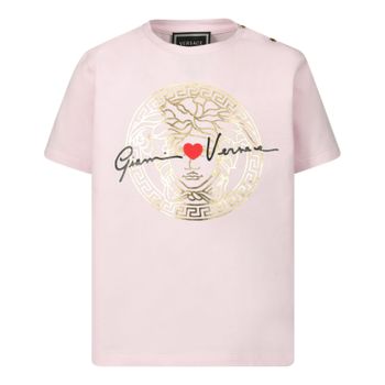Versace YB000136 baby t-shirt licht roze Afbeelding van Versace YB000136 baby t-shirt licht roze