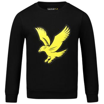 Lyle & Scott LSC0652 kindertrui zwart Afbeelding van Lyle & Scott LSC0652 kindertrui zwart