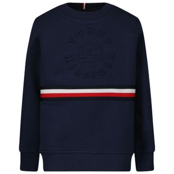 Tommy Hilfiger KB0KB07099B baby trui navy Afbeelding van Tommy Hilfiger KB0KB07099B baby trui navy