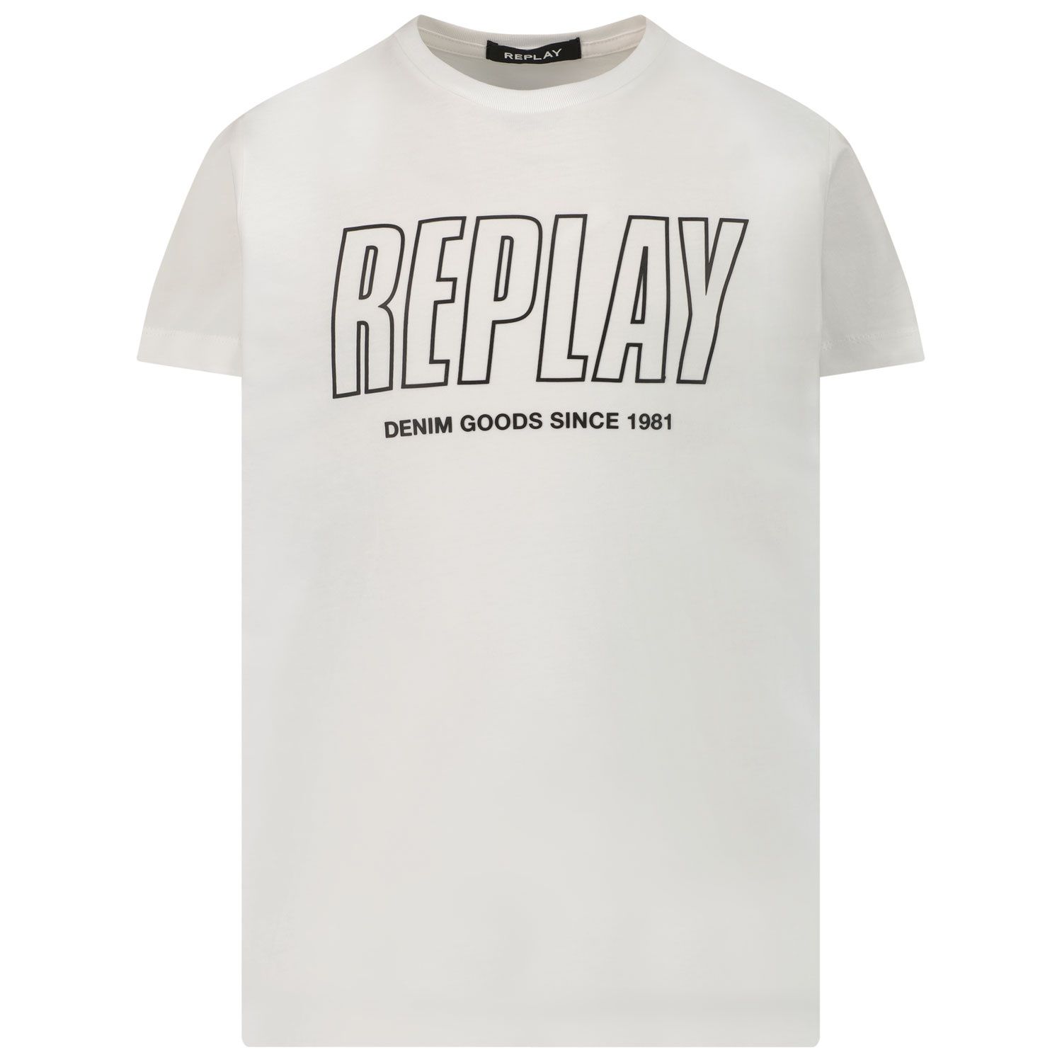 Afbeelding van Replay SB7308 020 kinder t-shirt wit
