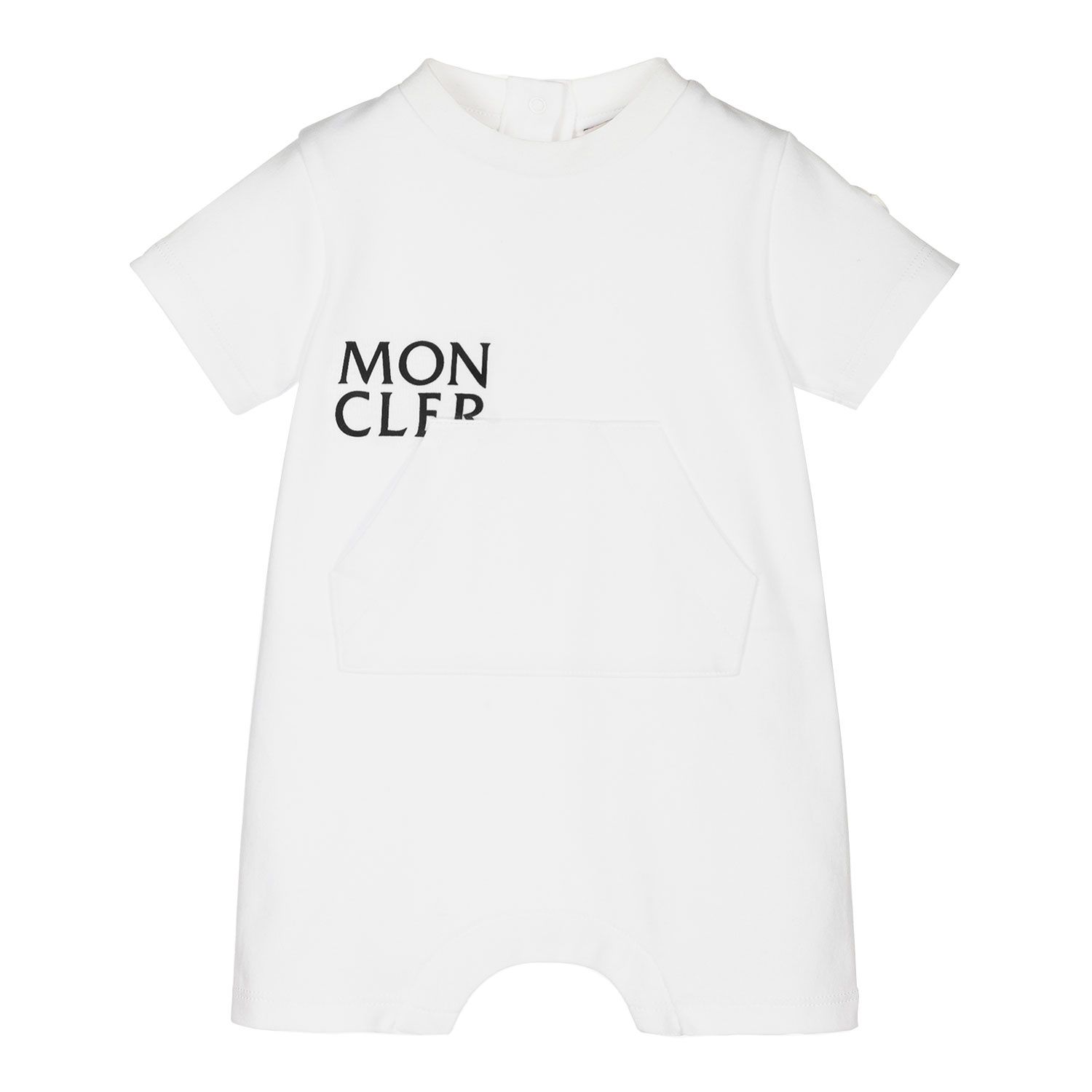 Picture of Moncler 8L00002 baby playsuit white