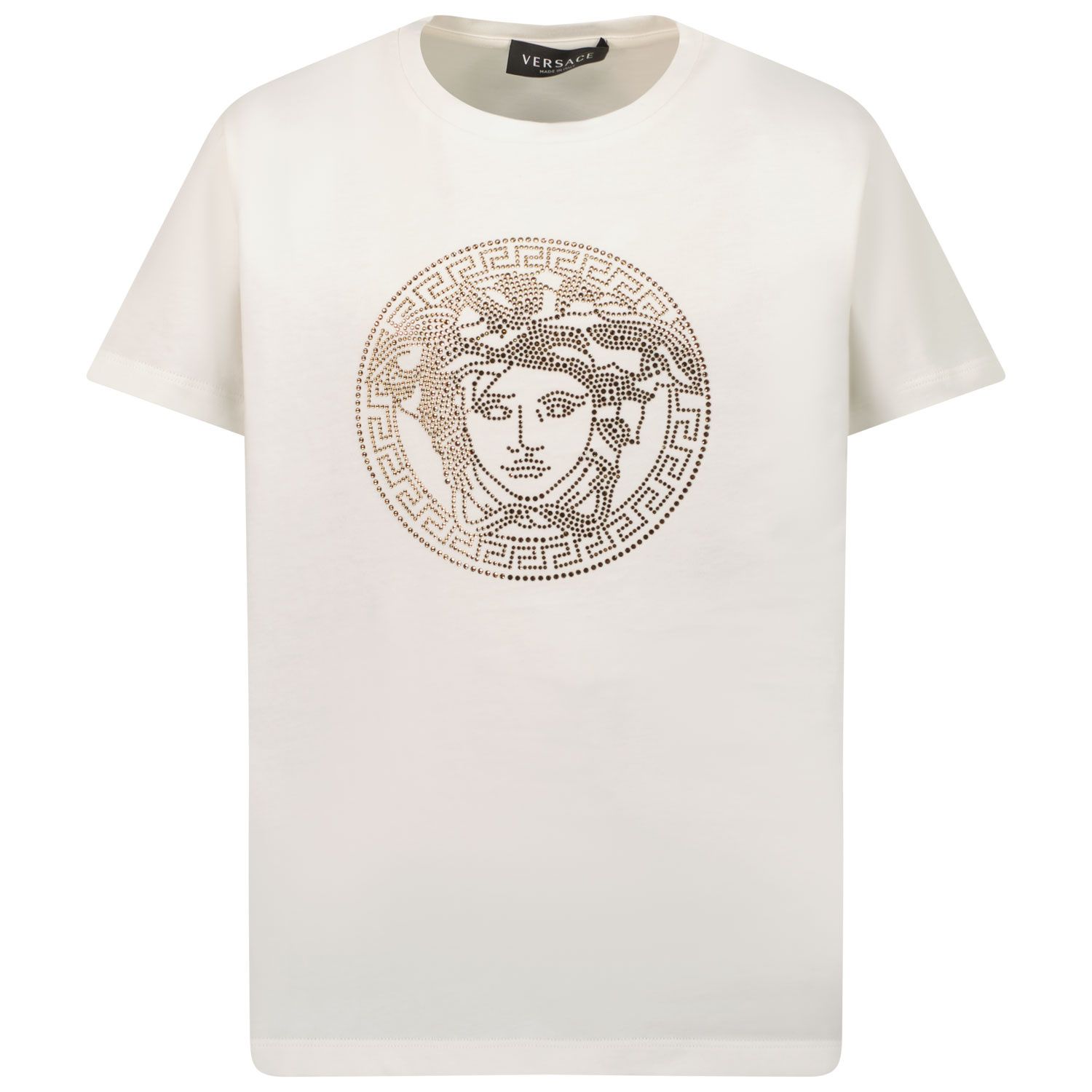 Afbeelding van Versace 1000052 1A01421 kinder t-shirt wit