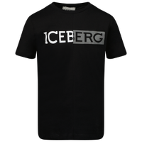 Picture of Iceberg TSICE0121J kids t-shirt black