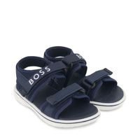 Picture of Boss J09174 kids sandals navy