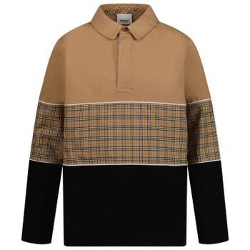 Burberry 8051776 kinder polo beige Afbeelding van Burberry 8051776 kinder polo beige