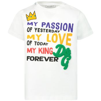 Dolce & Gabbana L1JT7W G7SVP Baby-T-Shirt Weiß Bild von Dolce & Gabbana L1JT7W G7SVP Baby-T-Shirt Weiß