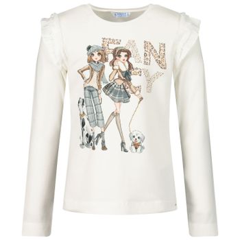 Mayoral 4062 kinder t-shirt licht beige Afbeelding van Mayoral 4062 kinder t-shirt licht beige