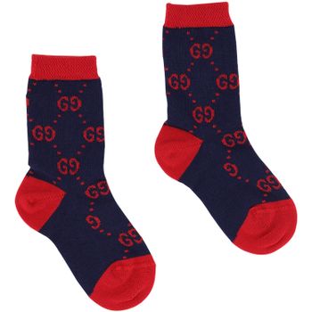 Gucci 557012 babysokjes navy/rood Afbeelding van Gucci 557012 babysokjes navy/rood