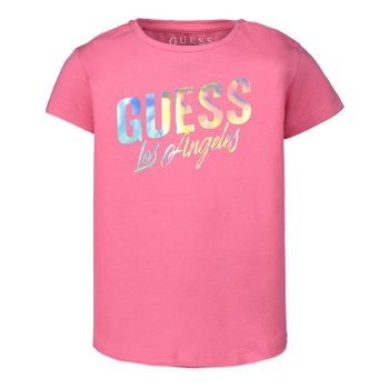 Guess K02I11 kinder t-shirt fuchsia Afbeelding van Guess K02I11 kinder t-shirt fuchsia