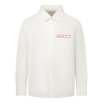 Gucci 547088 baby blouse off white Afbeelding van Gucci 547088 baby blouse off white