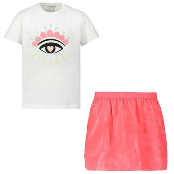 Kenzo 37007 babysetje fluor roze Afbeelding van Kenzo 37007 babysetje fluor roze
