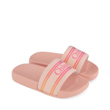 Chloé C19110 kinderslippers zalm Afbeelding van Chloé C19110 kinderslippers zalm