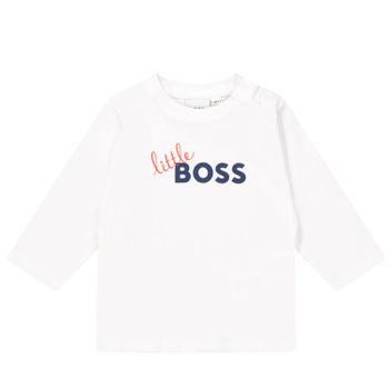 Boss J95338 baby t-shirt wit Afbeelding van Boss J95338 baby t-shirt wit