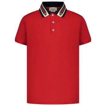 Gucci 564298 kinder polo rood Afbeelding van Gucci 564298 kinder polo rood
