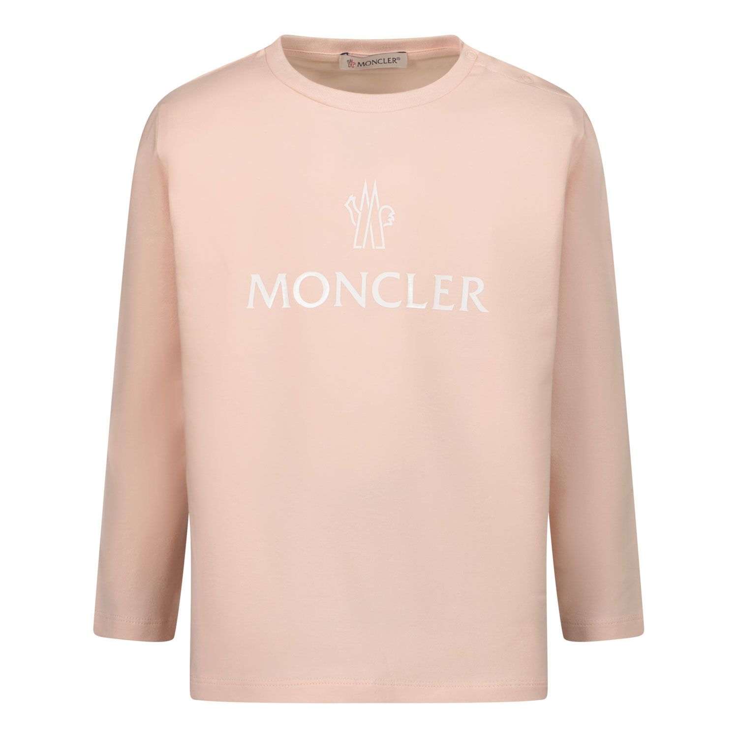 Afbeelding van Moncler H19518D000028790N baby t-shirt licht roze