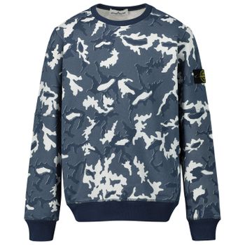 Stone Island 721663243 Kinderpullover Blau Bild von Stone Island 721663243 Kinderpullover Blau