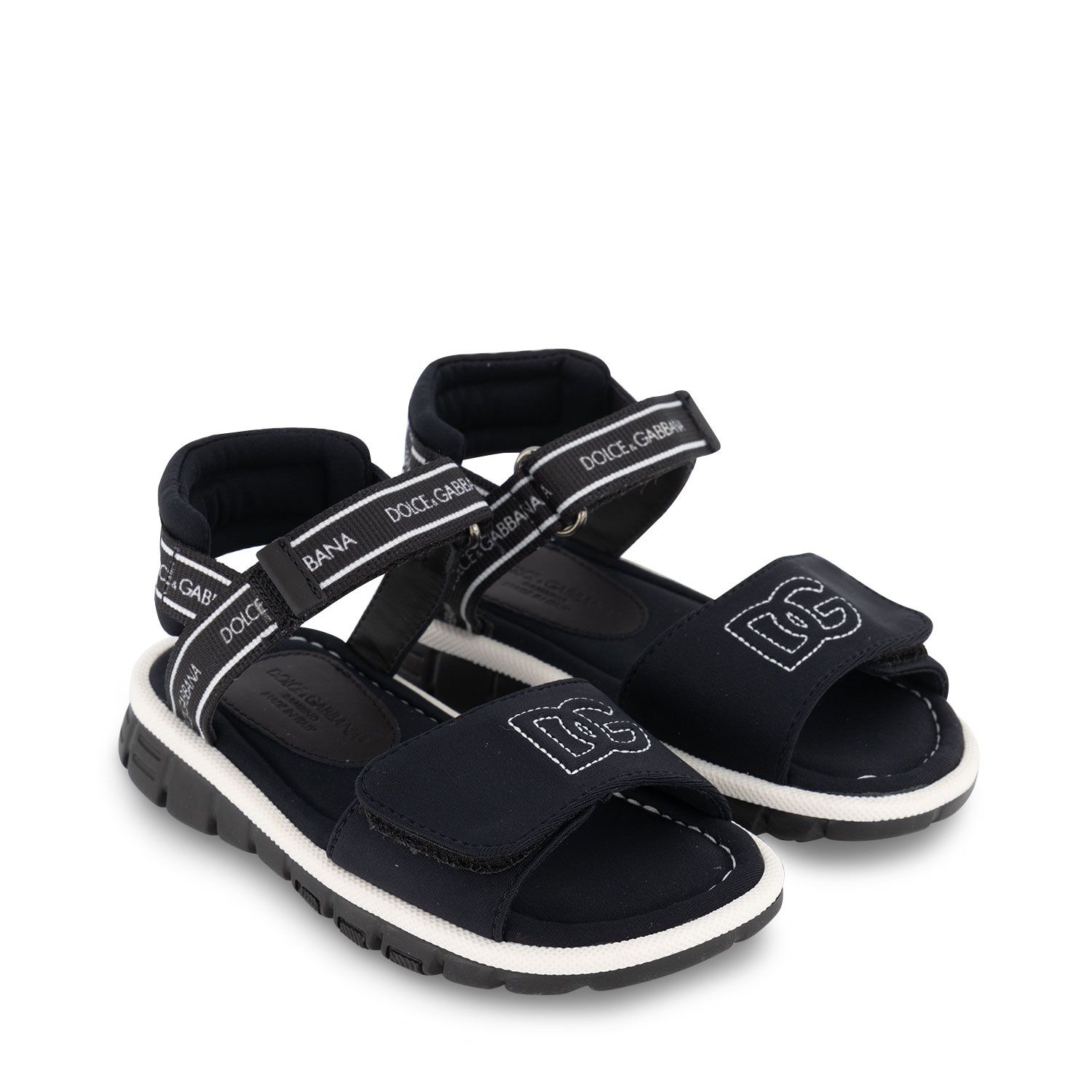 Picture of Dolce & Gabbana DL0068 AY233 kids sandals black