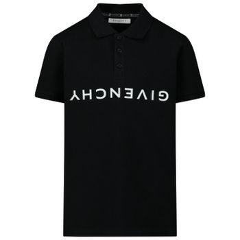 Givenchy H25163 kinder polo zwart Afbeelding van Givenchy H25163 kinder polo zwart