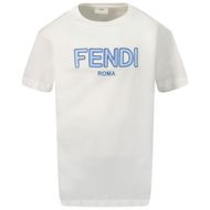 Afbeelding van Fendi JUI128 7AJ kinder t-shirt licht blauw