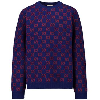 Gucci 615384 kindertrui navy Afbeelding van Gucci 615384 kindertrui navy