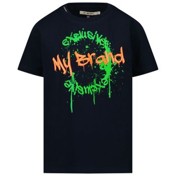 My Brand 3X21001A0010 kinder t-shirt navy Afbeelding van My Brand 3X21001A0010 kinder t-shirt navy