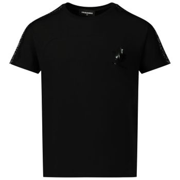 Dsquared2 DQ04AT D00XN kinder t-shirt zwart Afbeelding van Dsquared2 DQ04AT D00XN kinder t-shirt zwart