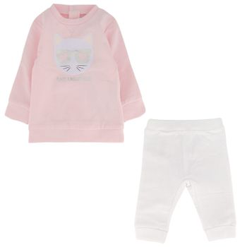 Karl Lagerfeld Z98057 M baby joggingpak licht roze Afbeelding van Karl Lagerfeld Z98057 M baby joggingpak licht roze