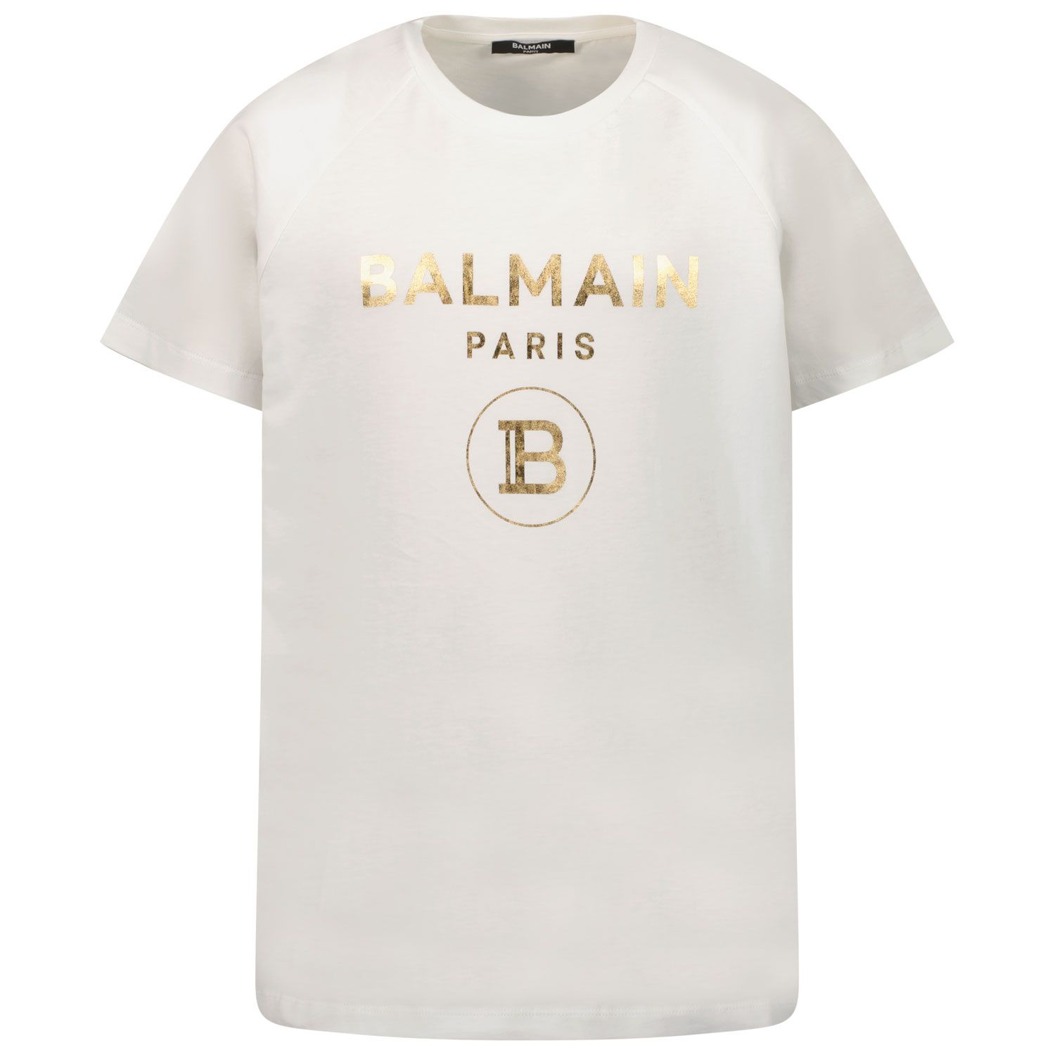 Picture of Balmain 6O8101 kids t-shirt white