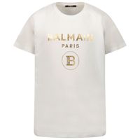 Picture of Balmain 6O8101 kids t-shirt white