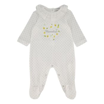MonnaLisa 355208PC Babystrampelanzug Weiß Bild von MonnaLisa 355208PC Babystrampelanzug Weiß