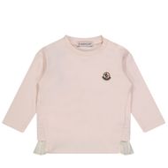 Afbeelding van Moncler 9518D000088392E baby t-shirt licht roze
