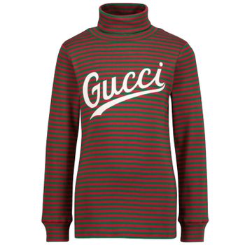 Gucci 617001 kindertrui rood/groen Afbeelding van Gucci 617001 kindertrui rood/groen